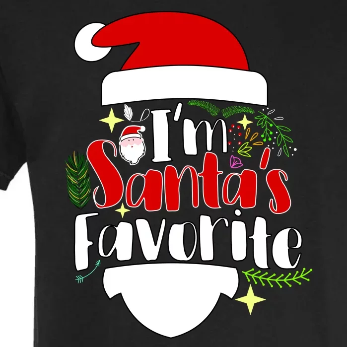 I'm Santa's Favorite Christmas Garment-Dyed Heavyweight T-Shirt