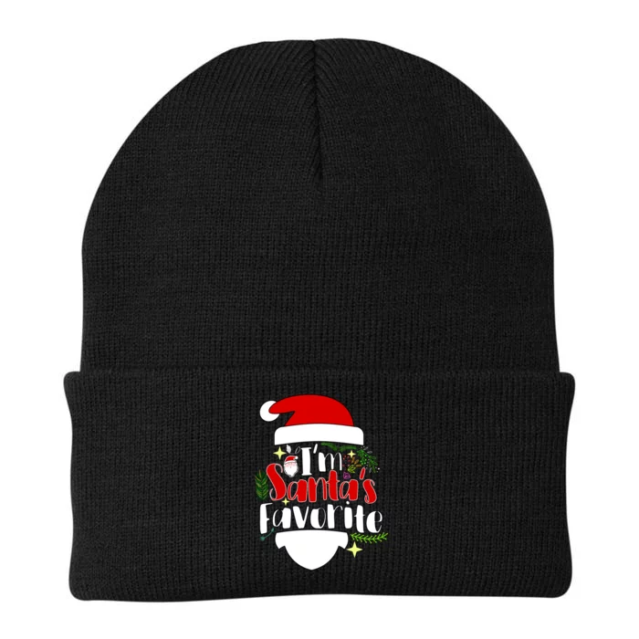 I'm Santa's Favorite Christmas Knit Cap Winter Beanie