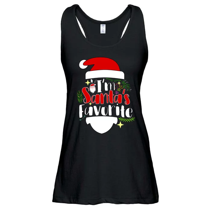 I'm Santa's Favorite Christmas Ladies Essential Flowy Tank