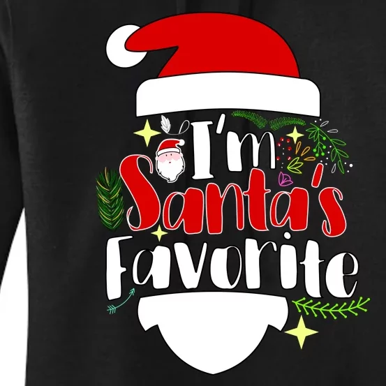 I'm Santa's Favorite Christmas Women's Pullover Hoodie