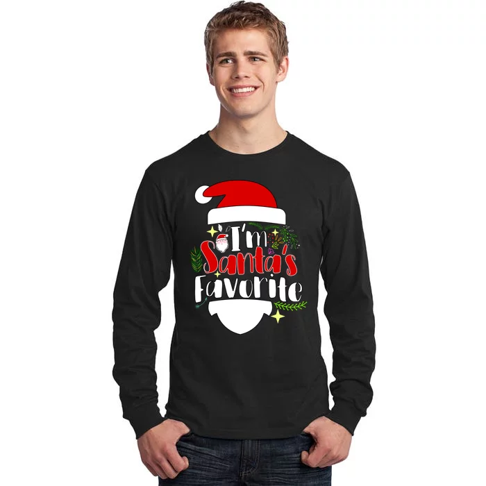 I'm Santa's Favorite Christmas Tall Long Sleeve T-Shirt