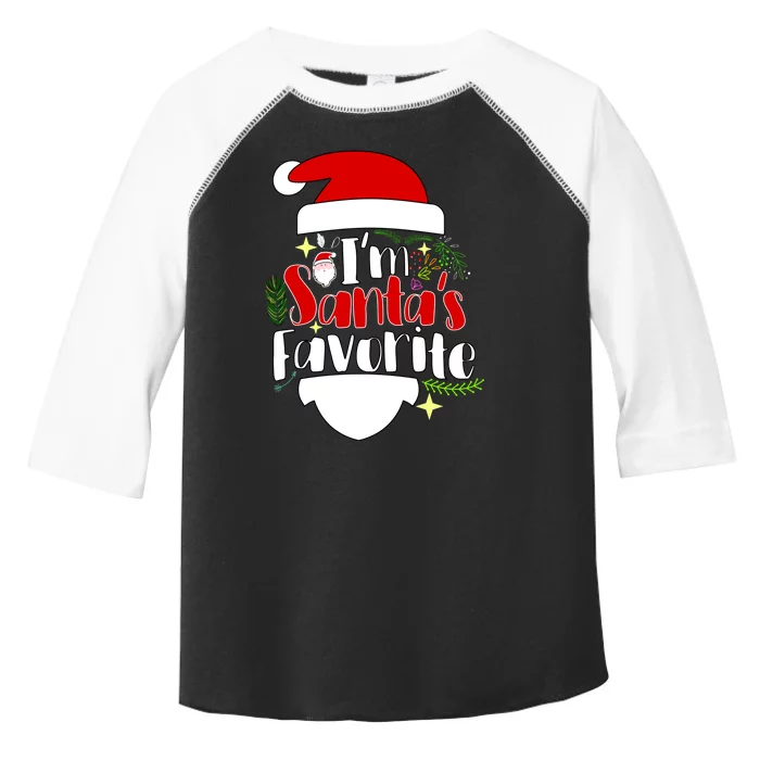 I'm Santa's Favorite Christmas Toddler Fine Jersey T-Shirt