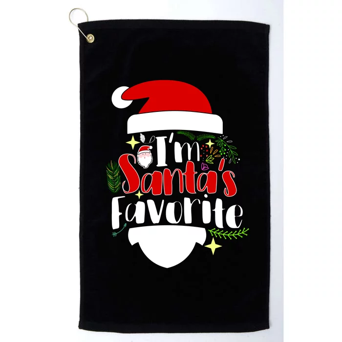 I'm Santa's Favorite Christmas Platinum Collection Golf Towel