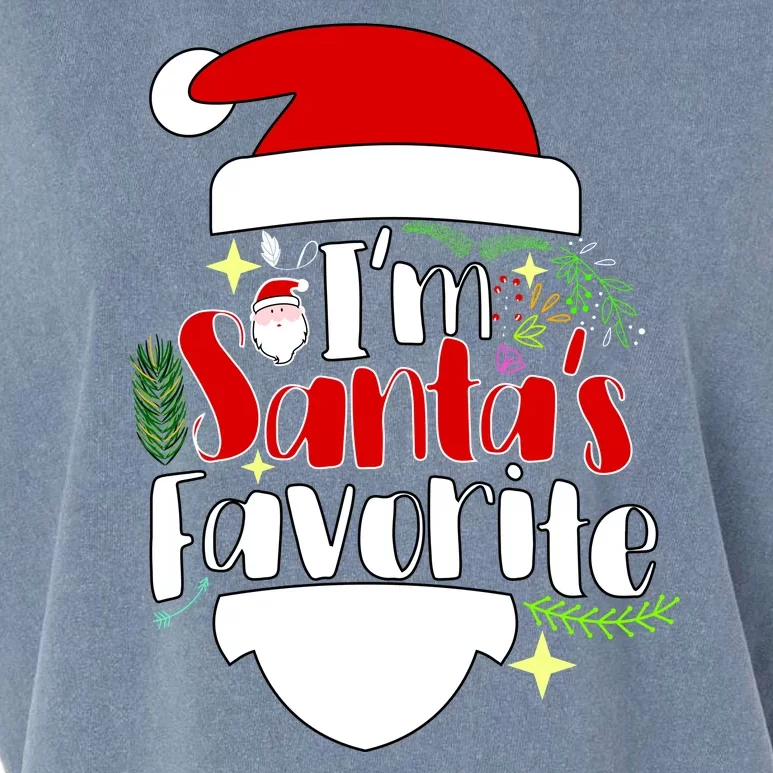 I'm Santa's Favorite Christmas Garment-Dyed Women's Muscle Tee