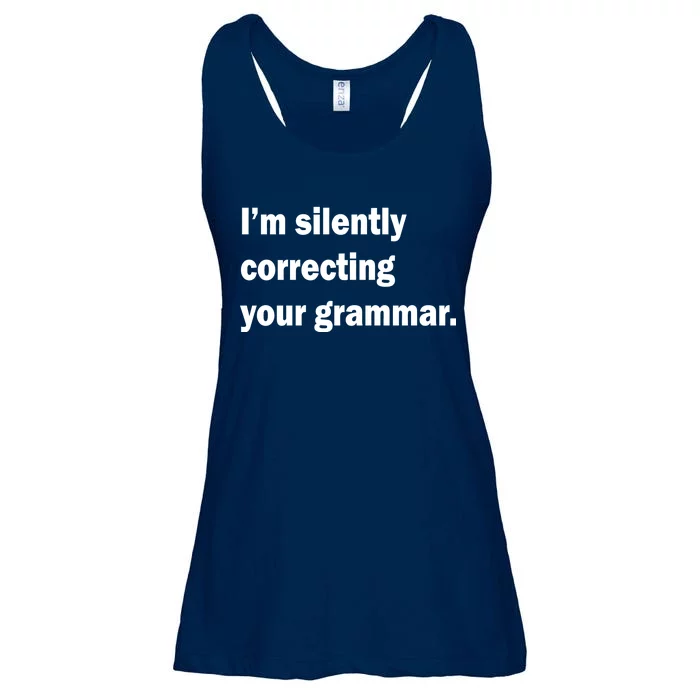 I'm Silently Correcting Your Grammar Ladies Essential Flowy Tank