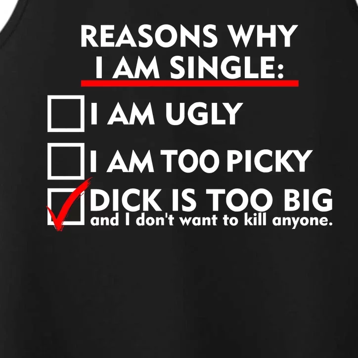 I'm Single Because It's Too Big Performance Tank