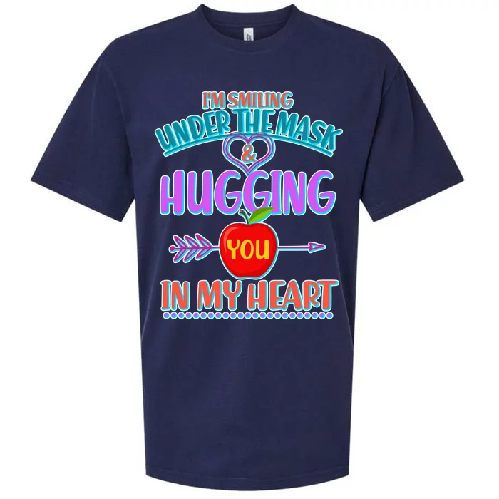 I'm Smiling Under The Mask & Hugging You In My Heart Sueded Cloud Jersey T-Shirt