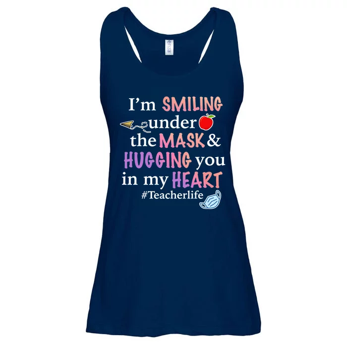 I'm Smiling Under The Mask Hugging You In My Heart Ladies Essential Flowy Tank