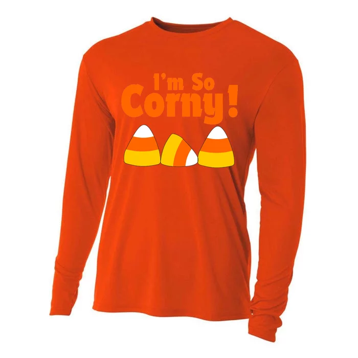 I'm So Corny Candy Corn Halloween Cooling Performance Long Sleeve Crew