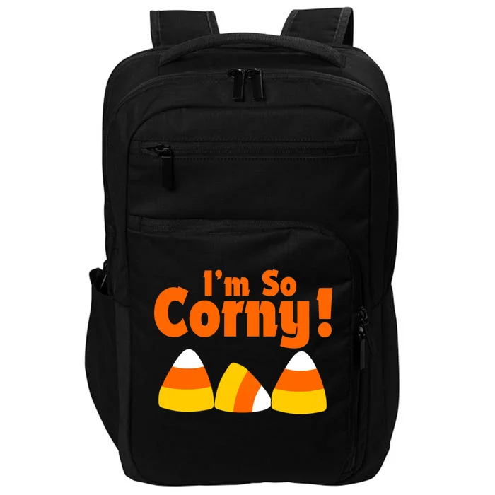 I'm So Corny Candy Corn Halloween Impact Tech Backpack