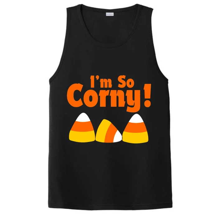 I'm So Corny Candy Corn Halloween Performance Tank