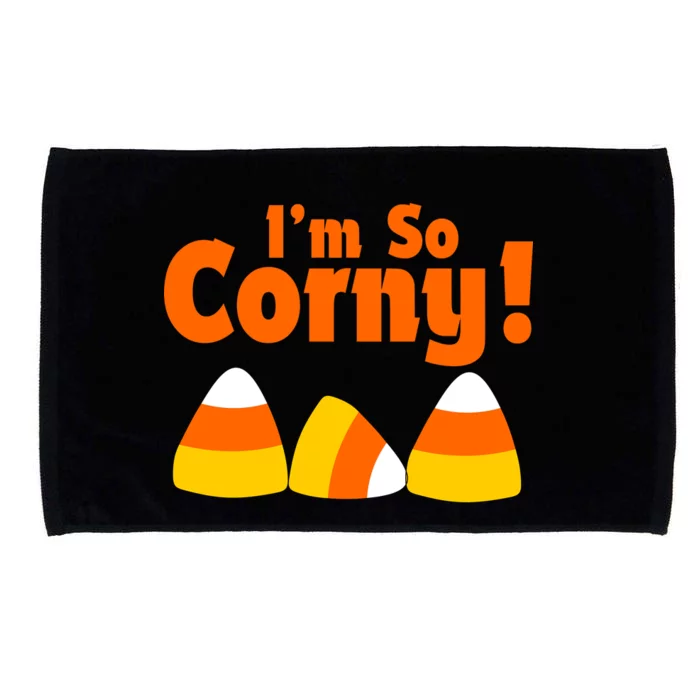 I'm So Corny Candy Corn Halloween Microfiber Hand Towel