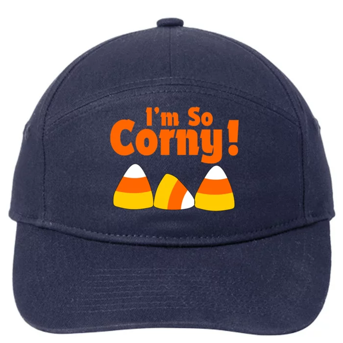 I'm So Corny Candy Corn Halloween 7-Panel Snapback Hat