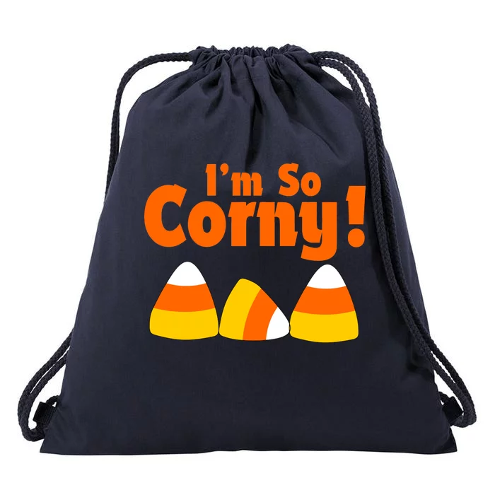 I'm So Corny Candy Corn Halloween Drawstring Bag