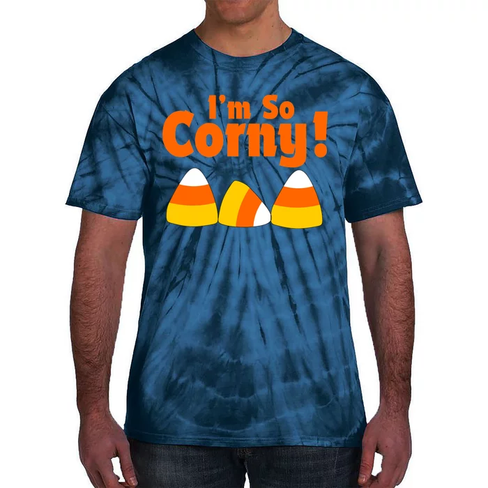 I'm So Corny Candy Corn Halloween Tie-Dye T-Shirt