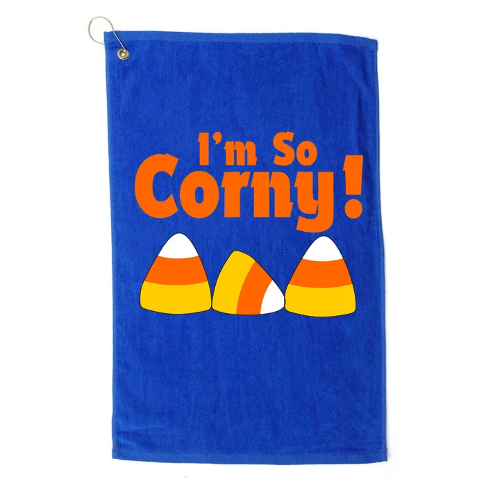 I'm So Corny Candy Corn Halloween Platinum Collection Golf Towel