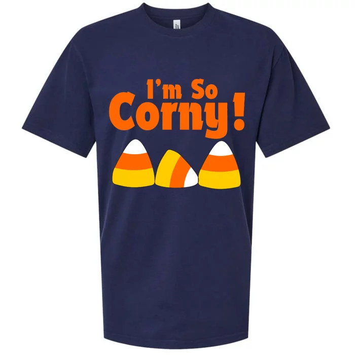 I'm So Corny Candy Corn Halloween Sueded Cloud Jersey T-Shirt