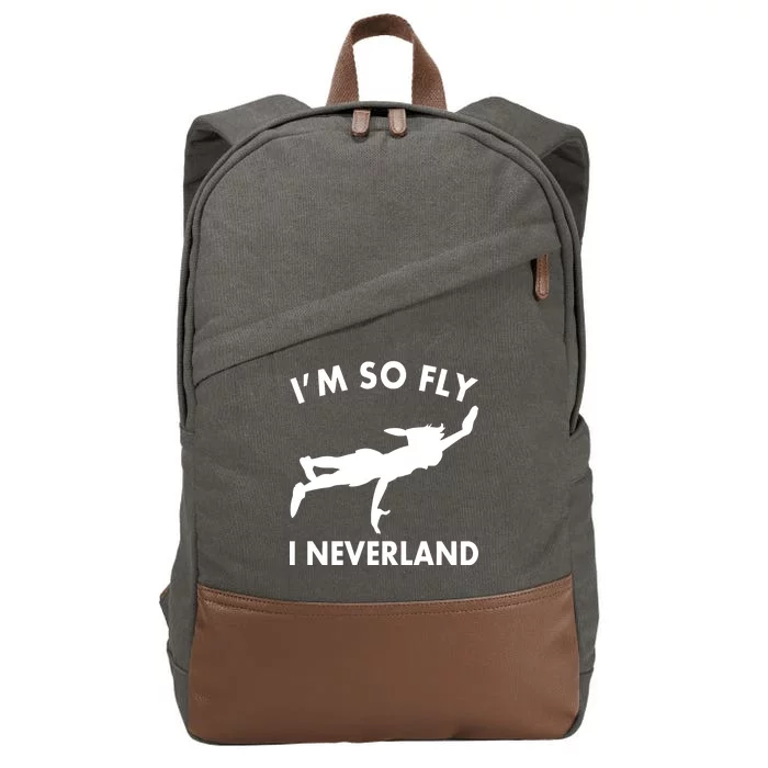 I'm So Fly I Neverland Cotton Canvas Backpack