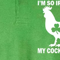 I'm So Irish My Cock's Green Funny St. Patrick's Day Softstyle Adult Sport Polo