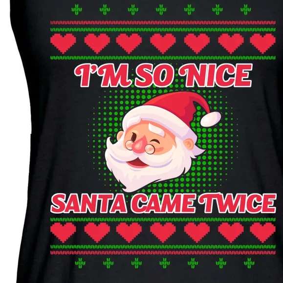 I'm So Nice Santa Came Twice Ladies Essential Flowy Tank