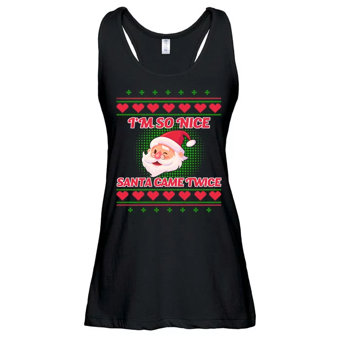 I'm So Nice Santa Came Twice Ladies Essential Flowy Tank