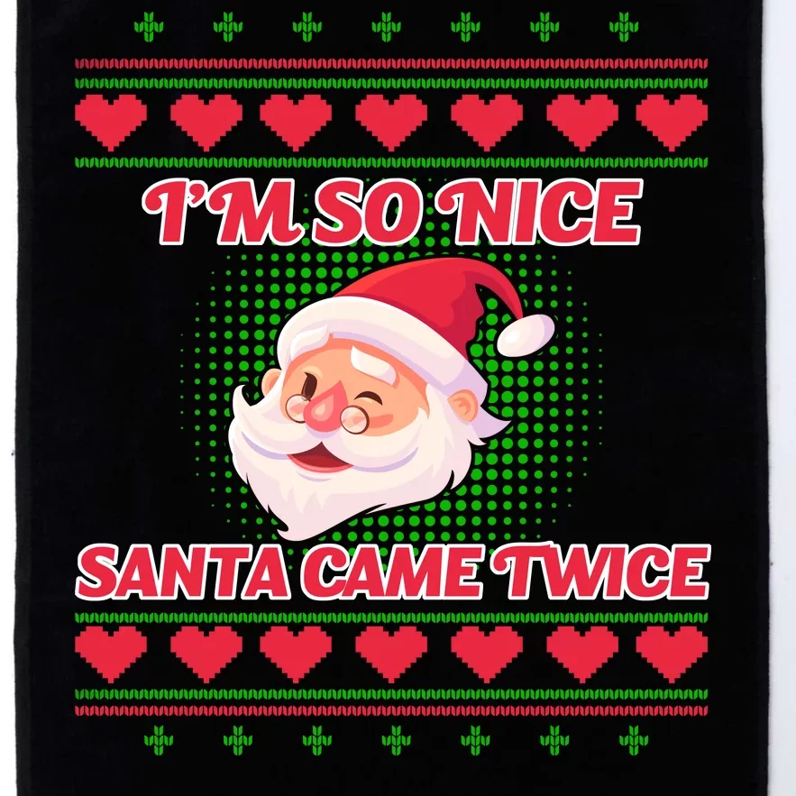 I'm So Nice Santa Came Twice Platinum Collection Golf Towel