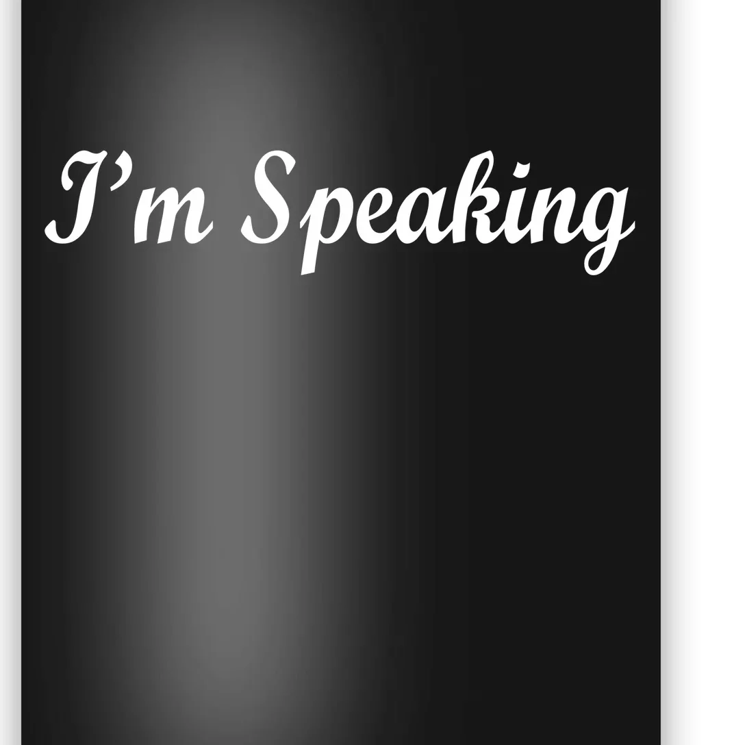 I'm Speaking Poster