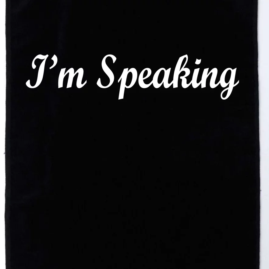 I'm Speaking Platinum Collection Golf Towel