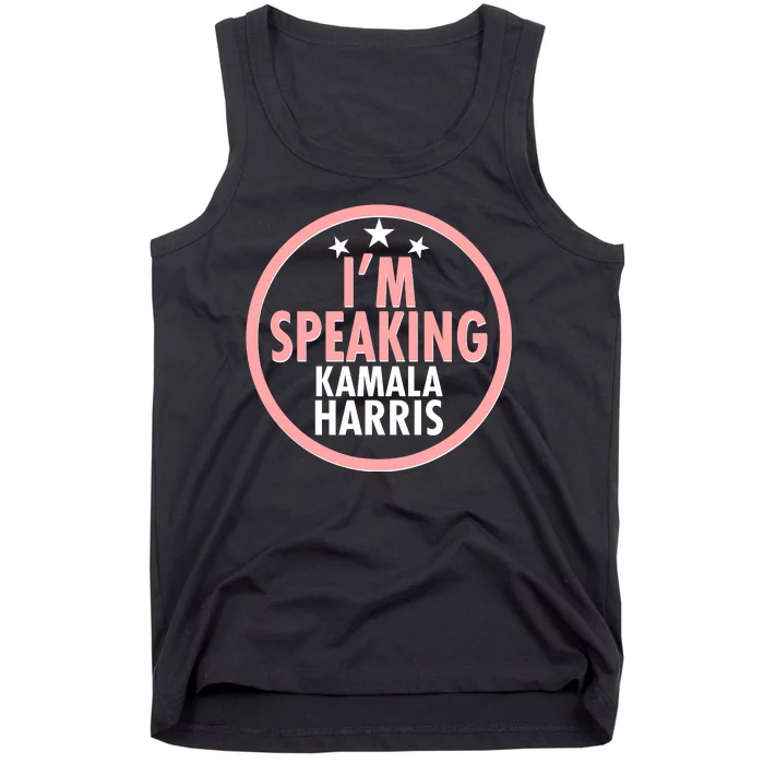 I'm Speaking Emblem Kamala Harris Madam Vice President Tank Top