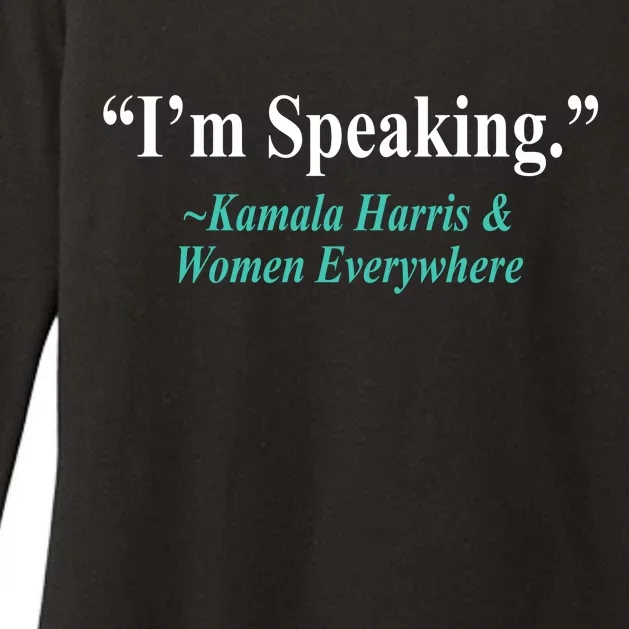 I'm Speaking Kamala Harris and Woman Everywhere Womens CVC Long Sleeve Shirt