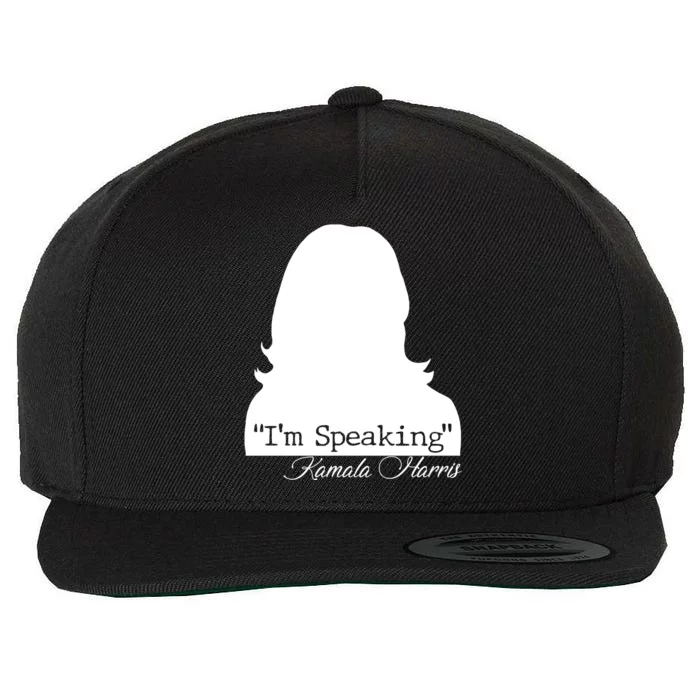 I'm Speaking Kamala Harris Silhouette Wool Snapback Cap