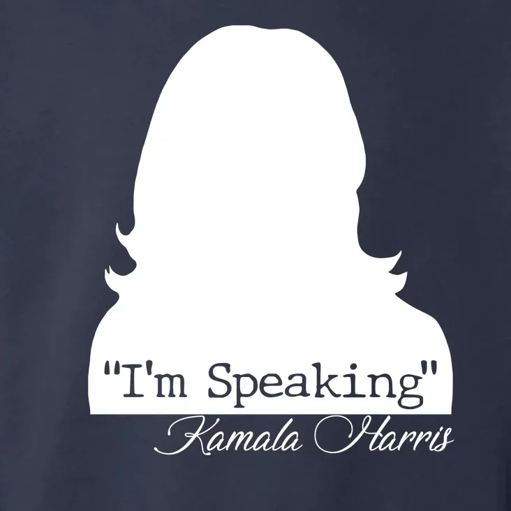 I'm Speaking Kamala Harris Silhouette Toddler Hoodie