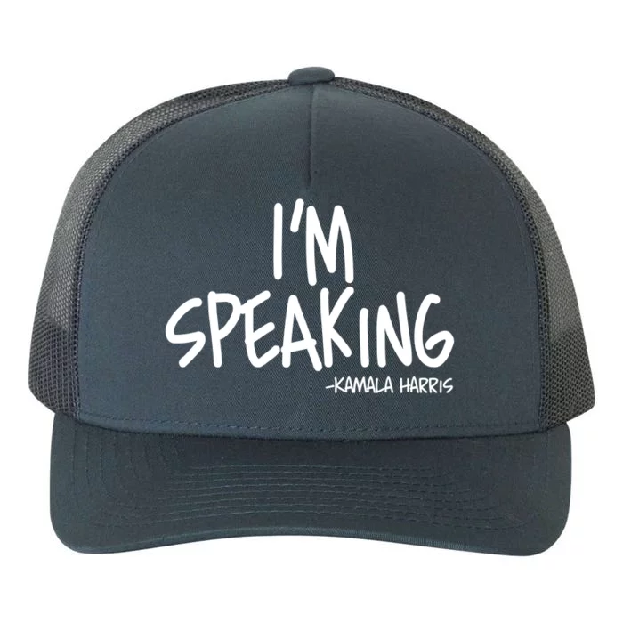 I'm Speaking Kamala Harris Vice President Debate Quote Yupoong Adult 5-Panel Trucker Hat