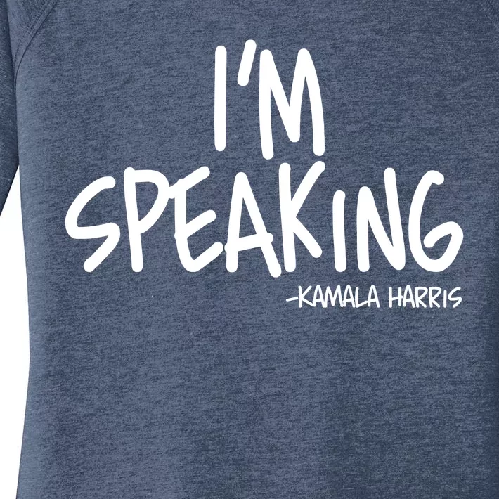 I'm Speaking Kamala Harris Vice President Debate Quote Women's Perfect Tri Tunic Long Sleeve Shirt