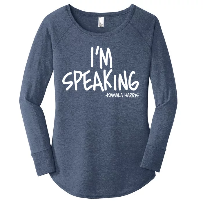 I'm Speaking Kamala Harris Vice President Debate Quote Women's Perfect Tri Tunic Long Sleeve Shirt