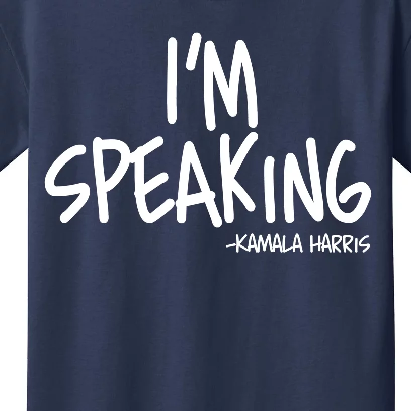 I'm Speaking Kamala Harris Vice President Debate Quote Kids T-Shirt