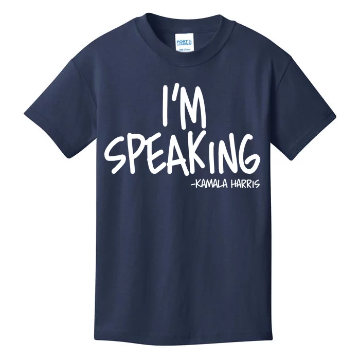 I'm Speaking Kamala Harris Vice President Debate Quote Kids T-Shirt