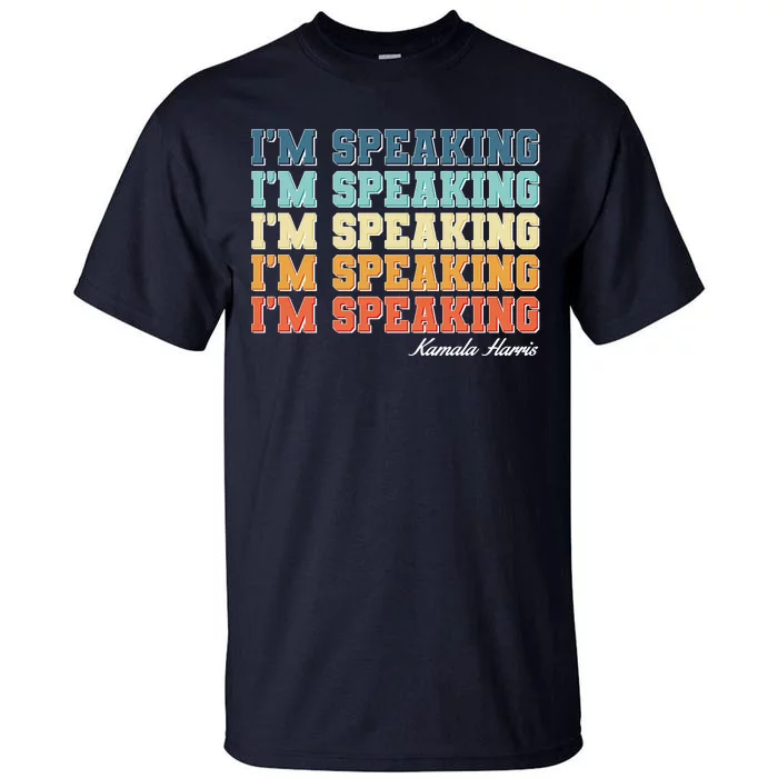 I'm Speaking pattern Kamala Harris Madam Vice President Tall T-Shirt