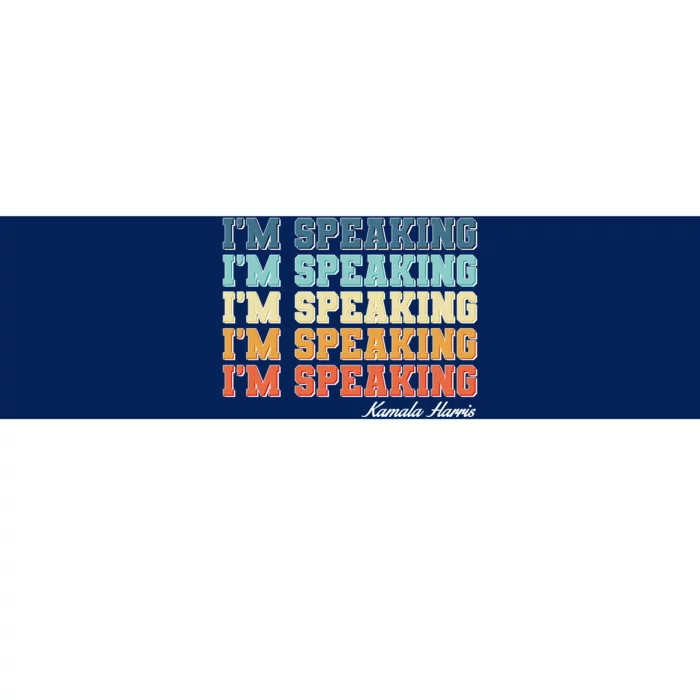 I'm Speaking pattern Kamala Harris Madam Vice President Bumper Sticker