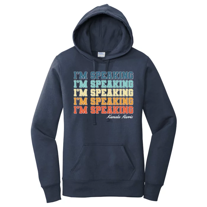 I'm Speaking pattern Kamala Harris Madam Vice President Women's Pullover Hoodie