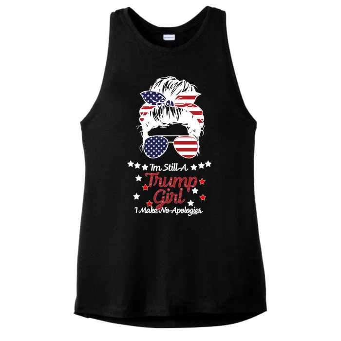 I'm Still A Trump Girl I Make No Apologies Trump 2024 Ladies Tri-Blend Wicking Tank