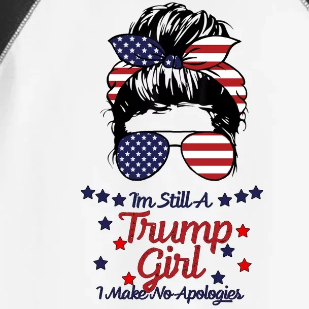 I'm Still A Trump Girl I Make No Apologies Trump 2024 Toddler Fine Jersey T-Shirt