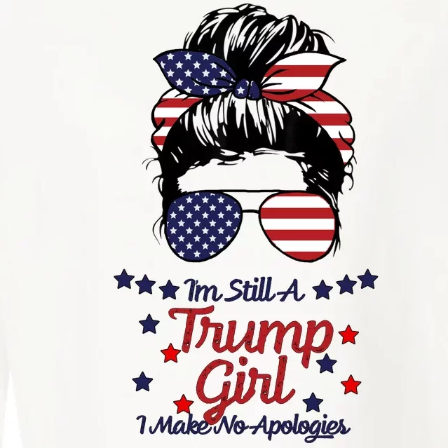 I'm Still A Trump Girl I Make No Apologies Trump 2024 Cropped Pullover Crew