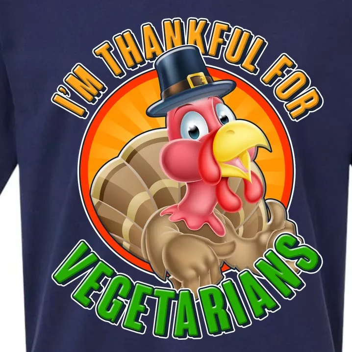 I'm Thankful For Vegetarians Funny Thanksgiving Sueded Cloud Jersey T-Shirt