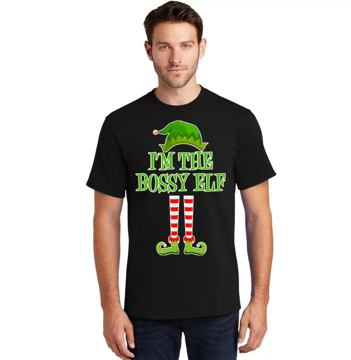 I'm The Bossy Elf Matching Family Christmas Tall T-Shirt