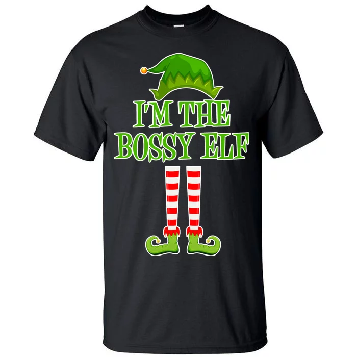 I'm The Bossy Elf Matching Family Christmas Tall T-Shirt