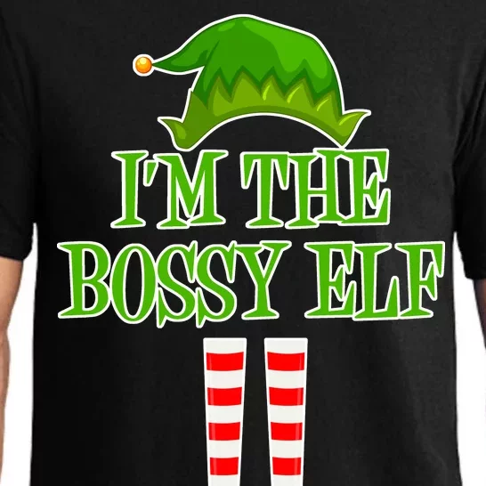 I'm The Bossy Elf Matching Family Christmas Pajama Set