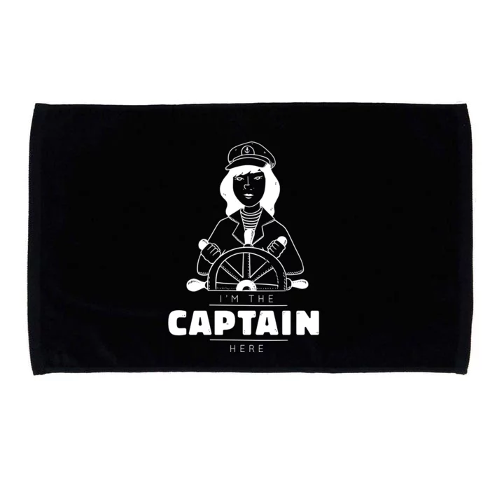 I'm The Captain Here Microfiber Hand Towel