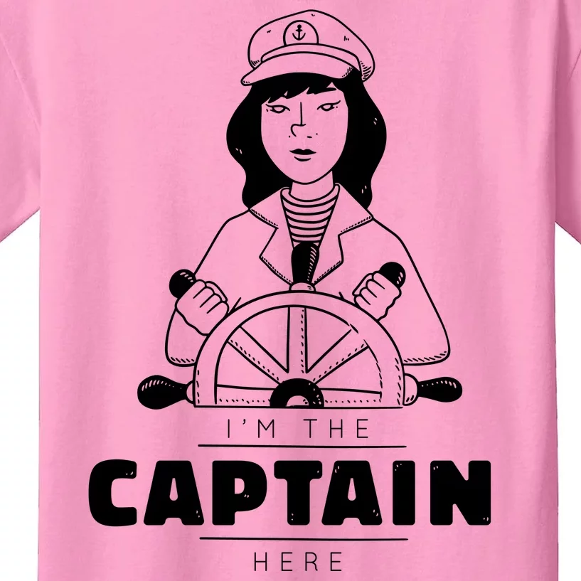 I'm The Captain Here Kids T-Shirt