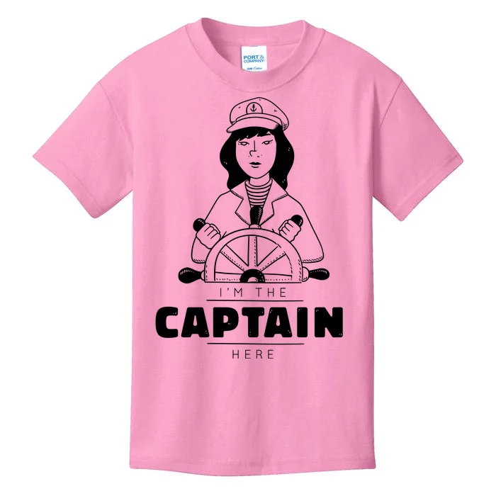 I'm The Captain Here Kids T-Shirt